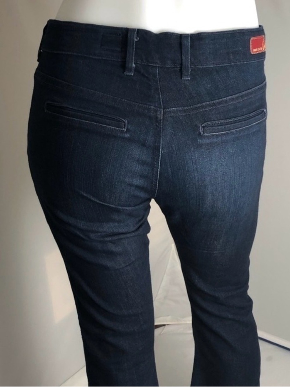 Ag Adriano Goldschmied The Goldie Dark Indigo Bell Bottom Jeans - Picture 2 of 8
